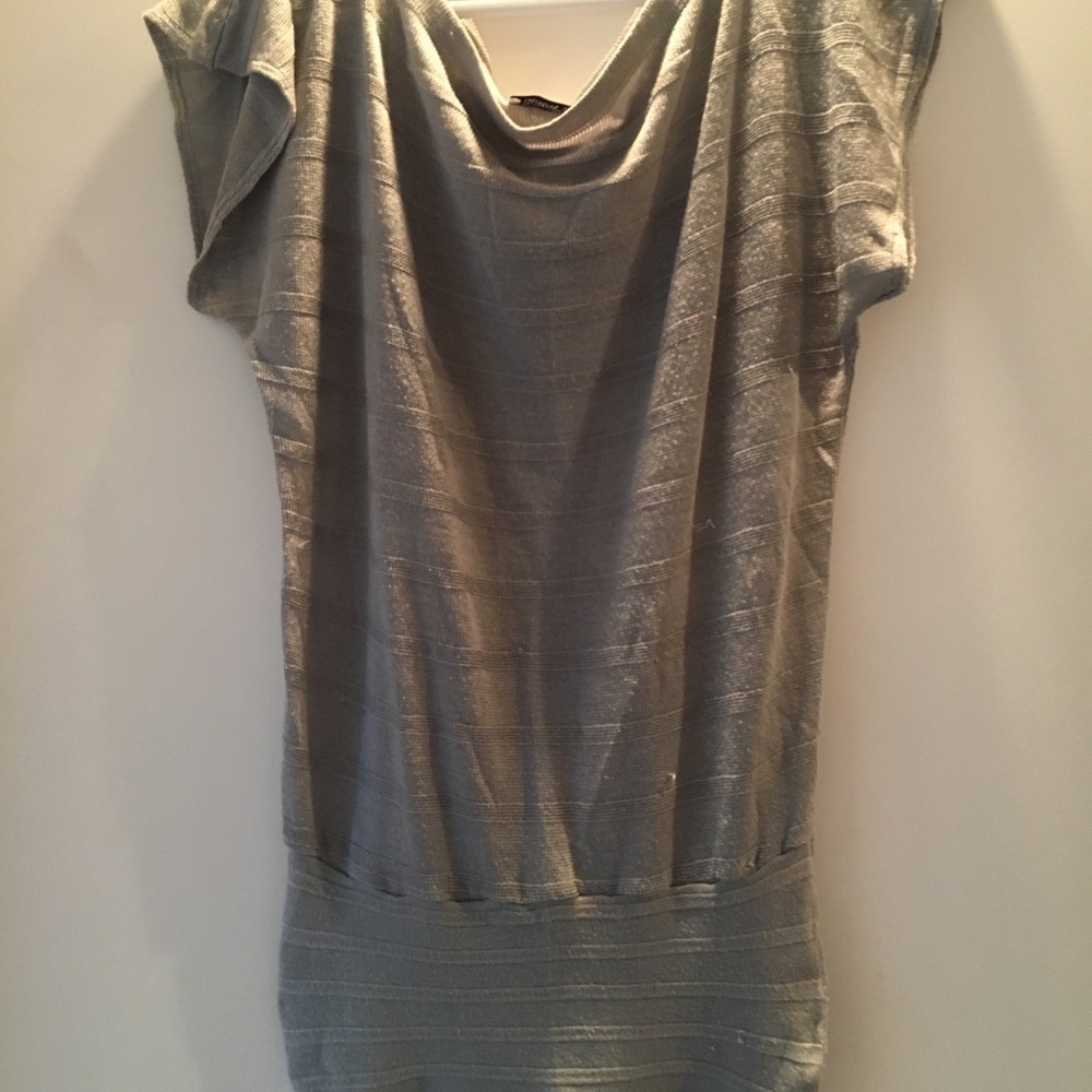 Silver sweater blouse